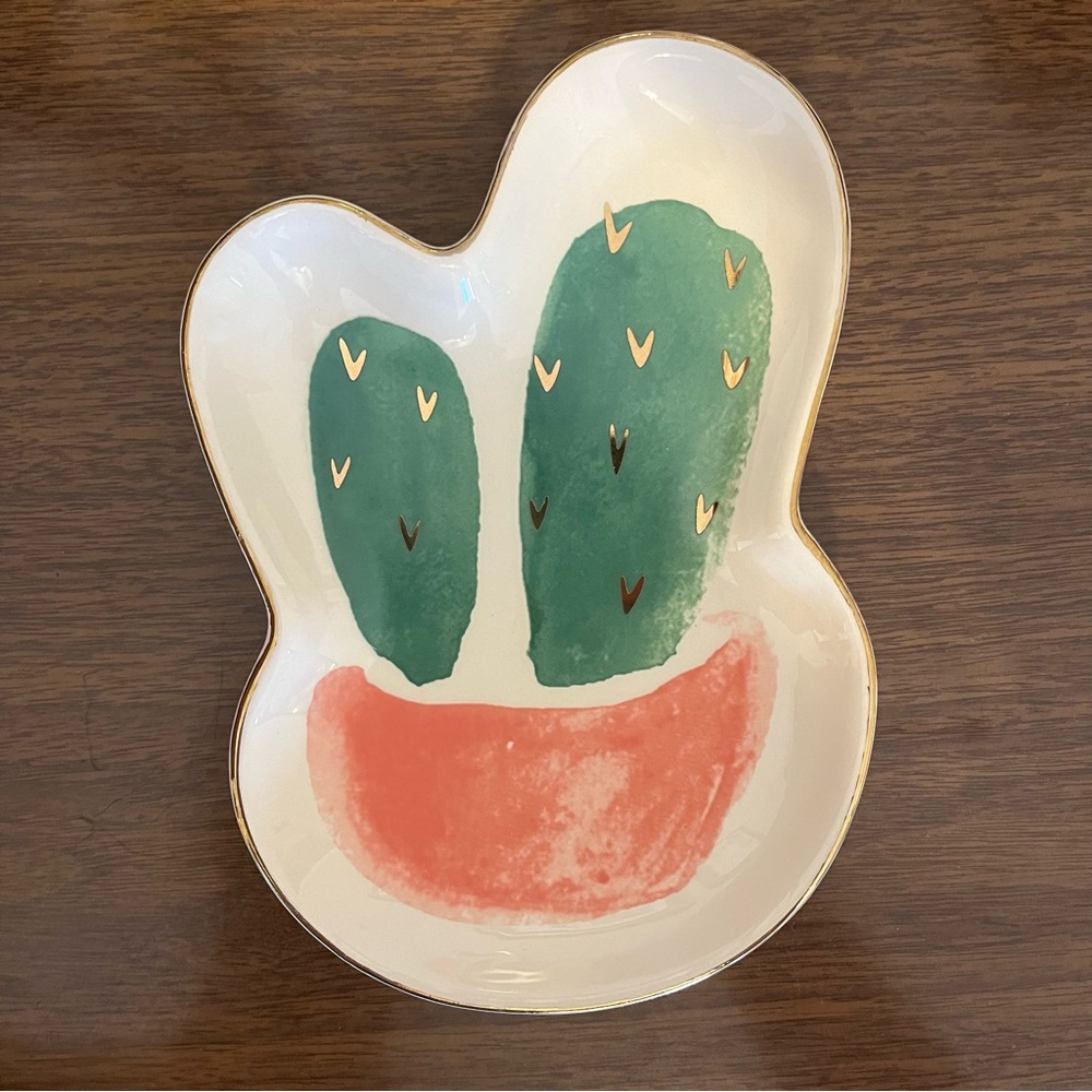 Cactus trinket tray